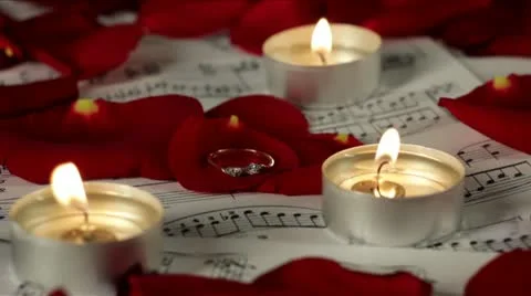 Romantic Atmosphere with Wedding Ring Stock Footage 21260850