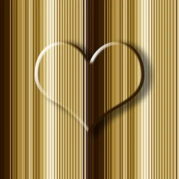 Romantic background big heart Stock Illustration