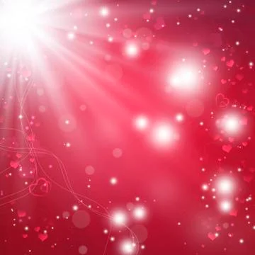 Romantic background bokeh Stock Illustration
