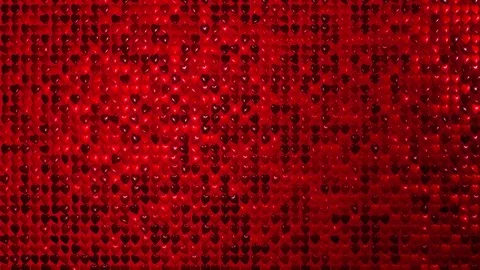 Romantic background flying red heat wall love heart. place for logo in the 動画素材 95095314