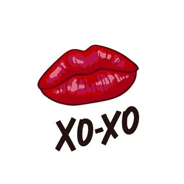 Romantic background, greeting card or gift card with text Smooch. Vector Stock Illustration