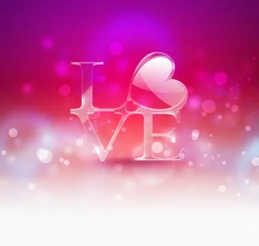 Romantic background Stock Illustration