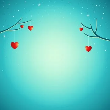 Romantic background Stock Illustration