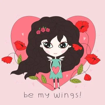 Romantic background or card Stock Illustration