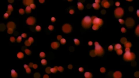Romantic background. Red particles move down. Stock Footage 81399278