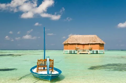 Romantic beach Stock Photos