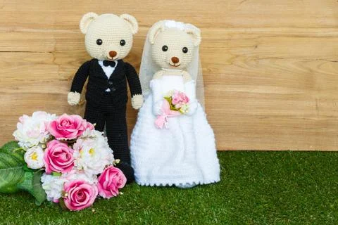 Romantic bear Stock Photos