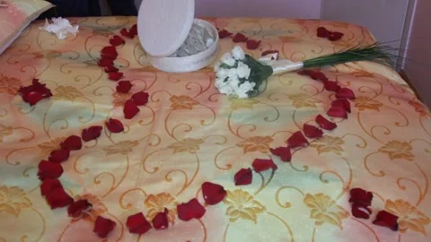 A romantic bedroom 1 Stock Footage 315413135