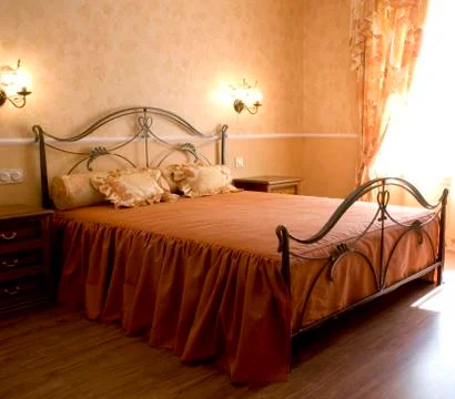 Romantic bedroom Stock Photos