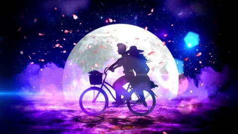 Romantic Bike Background Vidéo 346291013