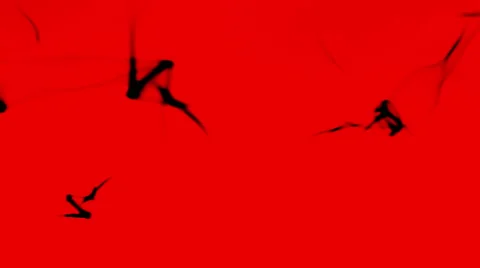 Romantic Black Waves on Red Caustics Flowing Background Stock Footage 64839318