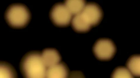 Romantic bokeh background with many blurred lights - on black (4K) Video stock 105612990