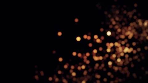 Romantic bokeh background - wavy flow of blurred lights - seamless looping (4K) Stock Footage 126044823
