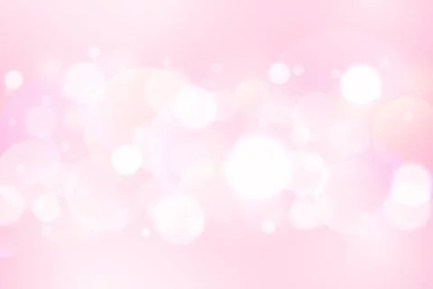 Romantic bokeh vector background. Pink glowing lights. Abstract Valentine Stock Illustration