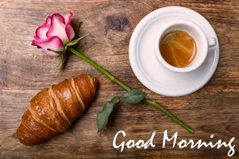 Romantic breakfast Stock Photos