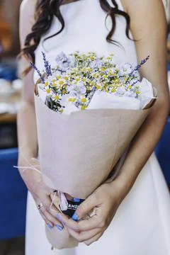Romantic bride moment Foto stock