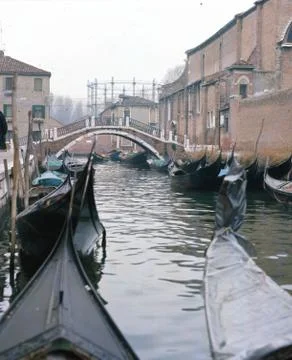 Romantic canal Stock Photos