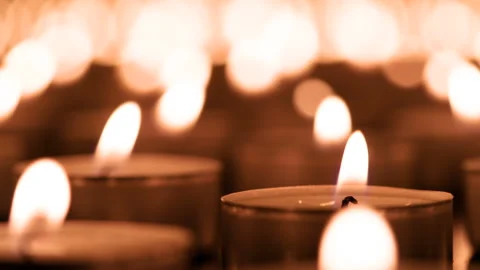 Romantic Candle Fire HD Stock Footage 152635841