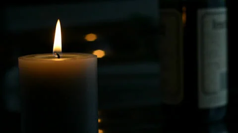 Romantic candle light Stock Footage 24614575