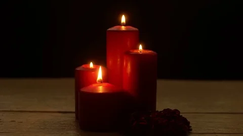 Romantic candles light Stock Footage 82713052