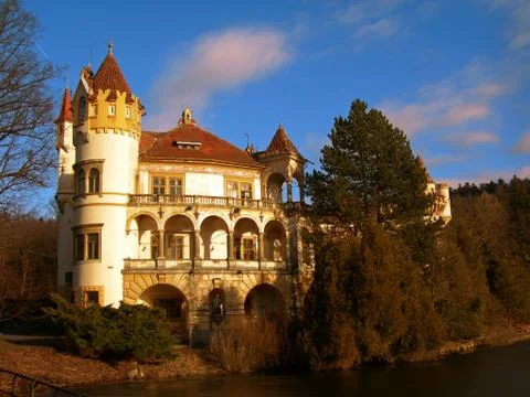 Romantic castle Stock Photos