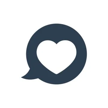 Romantic Chat Icon Stock Illustration