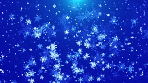 Romantic christmas and snow falling stage background Stock Footage 228708834