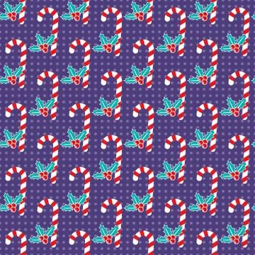 Romantic Christmas pattern Stock Illustration