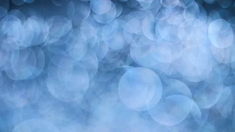Romantic cold blue bokeh background. Abstract snow or ice colored light overlay. Stock Footage 146232633