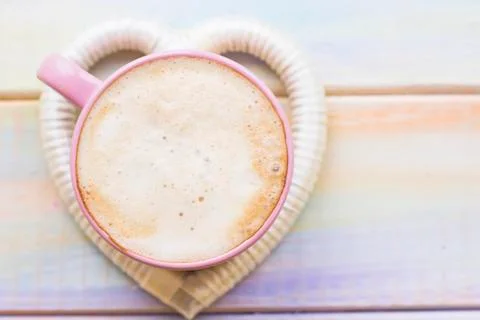 Romantic composition with coffee Stock Photos