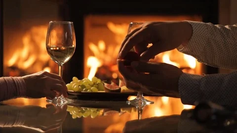 Romantic concept, asking to marry, birthday gift, wedding planning. Video stock 80313276