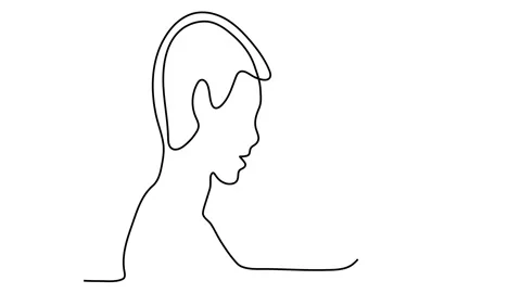 Romantic couple continuous line drawing vector illustration 스톡 동영상 149383409