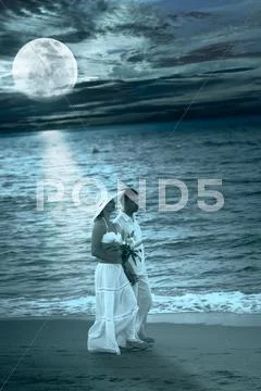 Romantic couple Stock Illustration