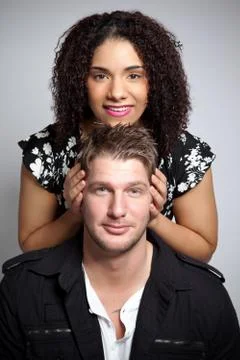 Romantic couple Stock Photos