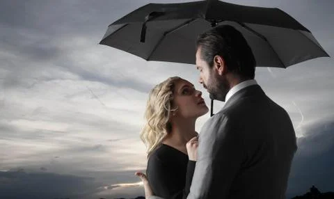 Romantic couple Stock Photos