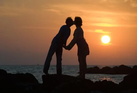 Romantic couple Stock Photos