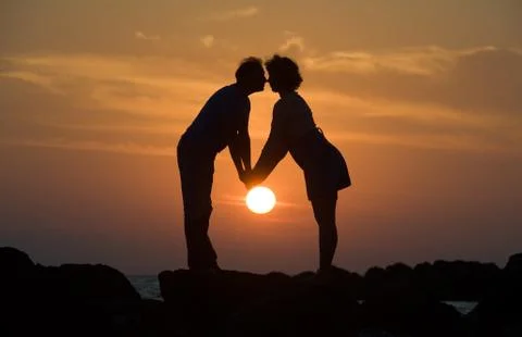 Romantic couple Stock Photos