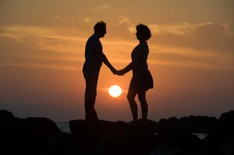 Romantic couple Stock Photos