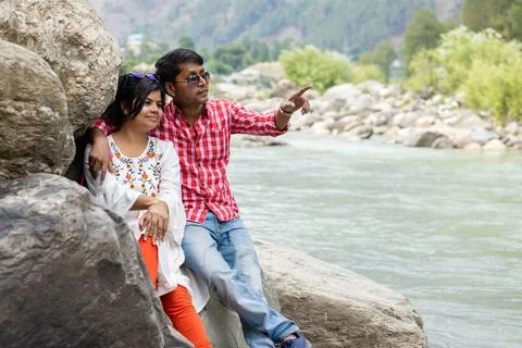 Romantic couple Stock Photos
