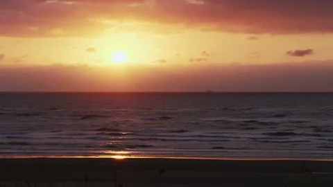 Romantic Couple in Sunset Timelapse Stock Footage 161010576