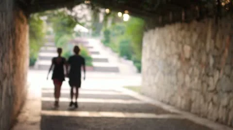 Romantic Couple walking Stock Footage 10588872