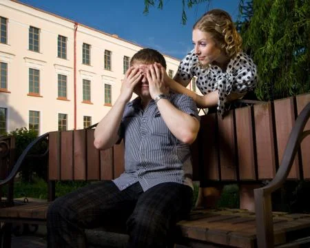 Romantic date Stock Photos