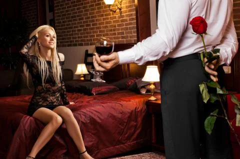 Romantic date Stock Photos