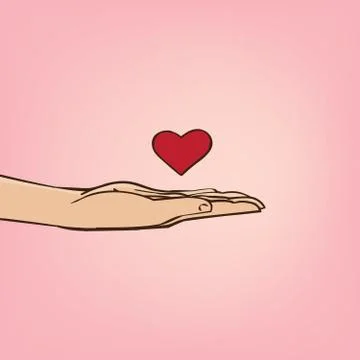 Romantic declaration of love Illustrazione stock