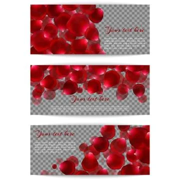 Romantic design with petals Stock Illustration