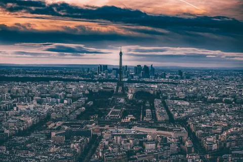 Romantic destination -  Eiffel tower, Paris, France Stock Photos