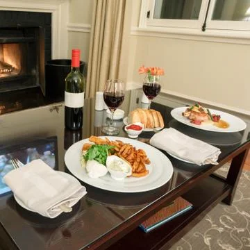 Romantic dining Stock Photos
