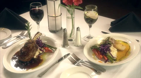 Romantic dinner Video stock 986732