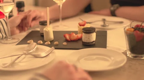 Romantic Dinner Stock Footage 34321197