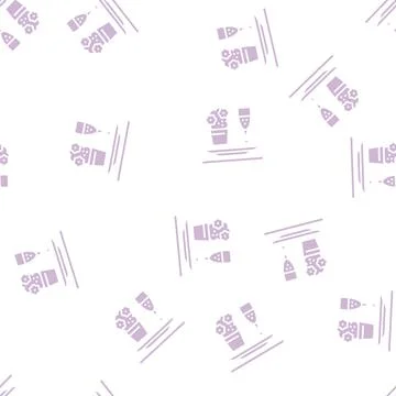 Romantic dinner glyph seamless pattern Stock Illustration